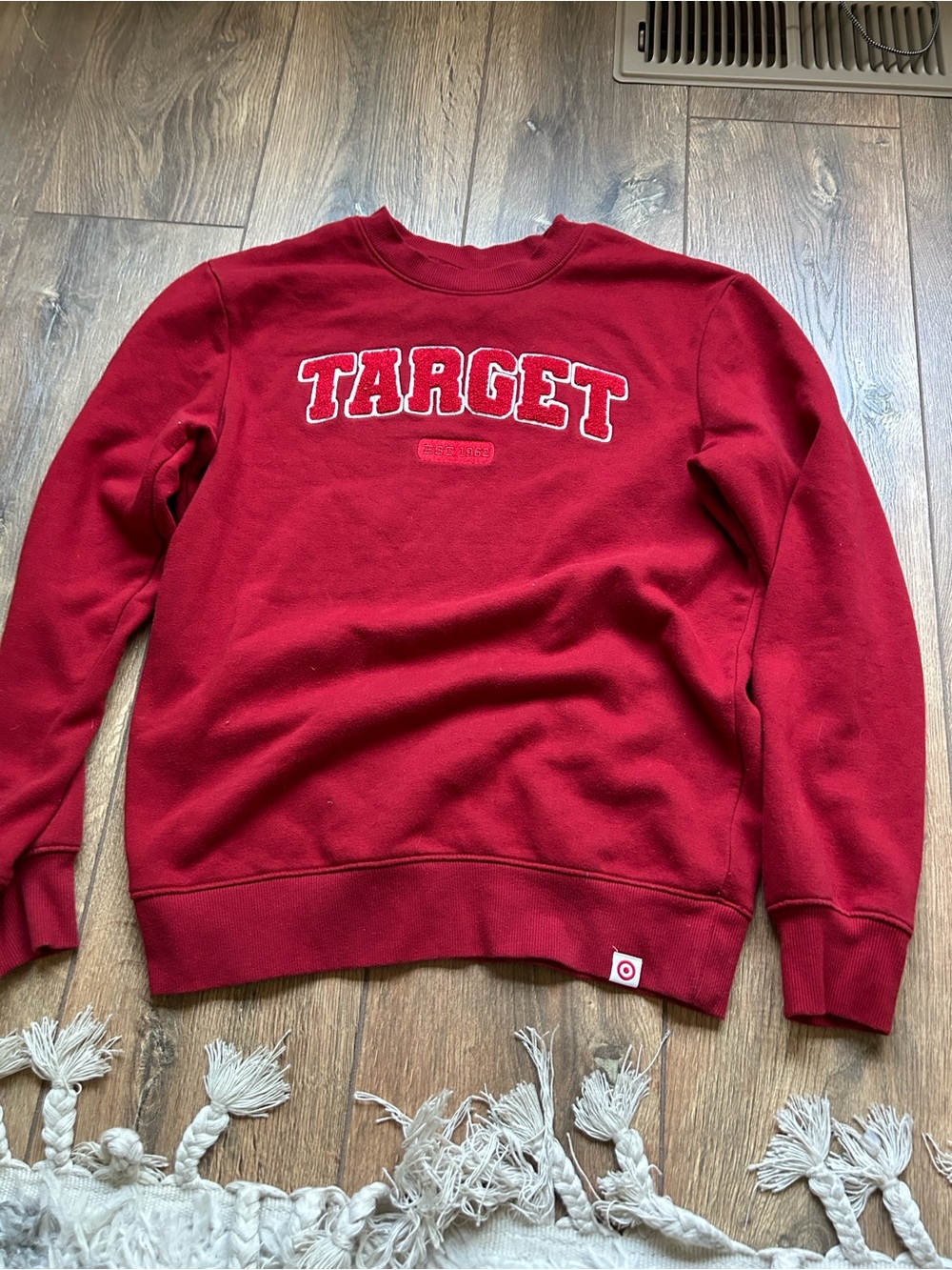 Red target sweatshirt